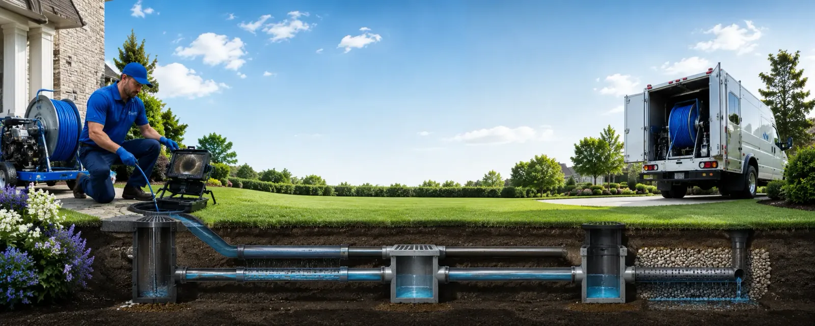 Outdoor drain cleaning information for Gladstone, NM